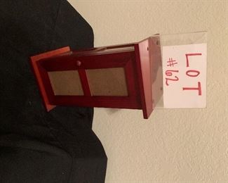 rotating cd holder with pictures on all 4 sides $6