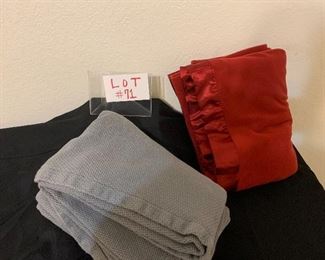 both blankets are twin/ full $12