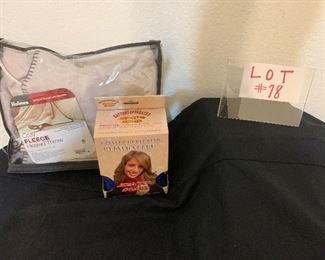 Heated fleece throw and heated scarf $9