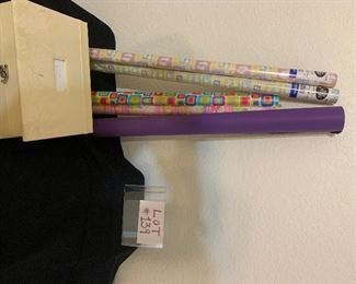 card box and wrapping paper $3