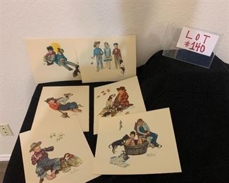 Norman Rockwell prints $9