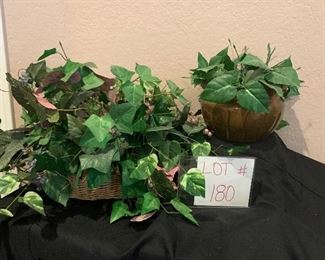 fake; copper hanging basket  $9