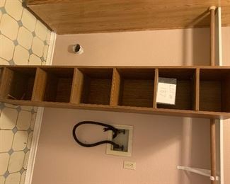 particle board shelf 6' tall $15