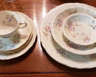 Theadore Haviland "Annette" 7 pc Place Setting for 12 along with 7 Serving Pieces