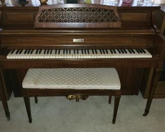 Vintage Kimbell Piano & Bench Seat