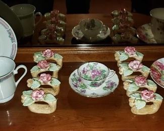 Cups & saucers & Napkin Rings