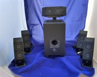 Logitech X-540 5.1 Surround Sound Speaker System with Subwoofer 