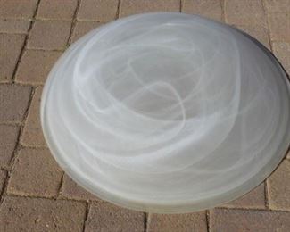 Alabaster globe  top view