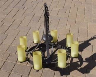 Large eight-light chandelier  