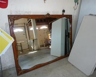 Big Big  Wall Mirror, nice wood work frame