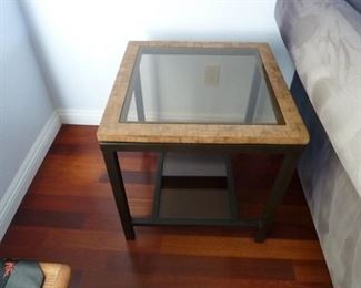 another table with a glass top