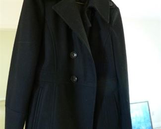 Great Michael Kors Black Wool Pea coat Jacket