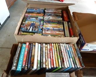 Lots and lots of DVD and some X box games. Some great movies too!