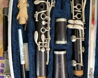 Here is the clarinet. Looks to me a good one! Next picture shows the maker.