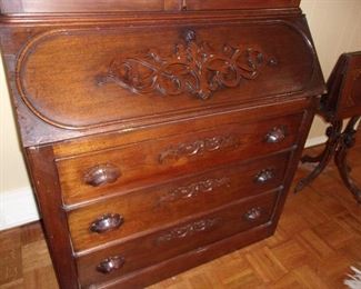 detail of Secretary Bookcase