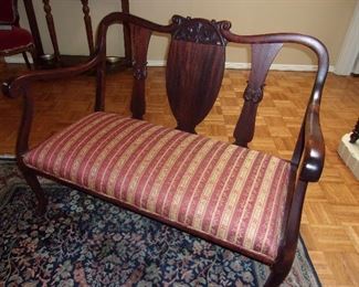 Mahogany Settee