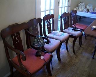 Dining chairs (five of six)Set of six chairs (five are shown here)