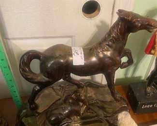 $12.   ALUMINUM HORSE