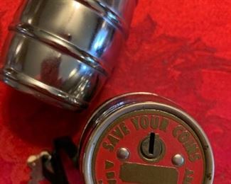 Barrel Bank from First National Bank in Mercer with Key