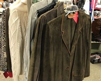 Ladies leather jackets/blazers