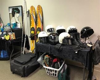 Snow/Ski Gear, Water Skis, Water Sports & Safety, Scuba Equipment, Yoga, Camping, Vintage Military Gear, Motorcycle/Biker Leather Pants, Jackets, Gloves, Boots, Helmets. Swedish Crescent 10-Speed Stainless Steel Profile Bicycle, Schwinn, Next Bicycles. BRAND NEW Bow Flex Max Trainer M3 & Mat.