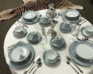 Contessa China. Multiple service for eight sets and many serving bowls, platters, tea sets, etc.