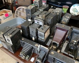 Antique brownie cameras