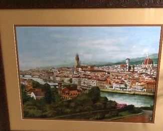 Italian framed art from Florence,  Italy 