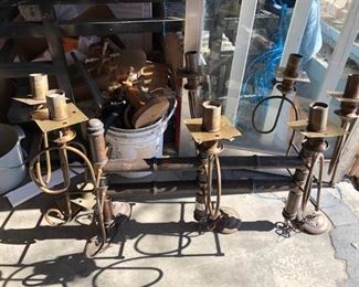 Rustic Industrial Style Light Fixture - Untested