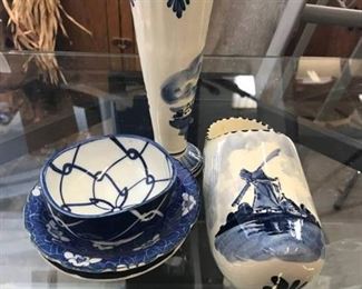 Lot of Japanese and Holland Collectible Dishes and Decor