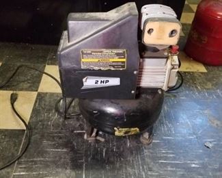 Central Pneumatic Pancake Wir Compressor with 2 Hp. Tested and Working