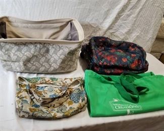 Lots Of Bags 1 Floral Carry On With Wheels , 1 Raymond Waits Hamper And More