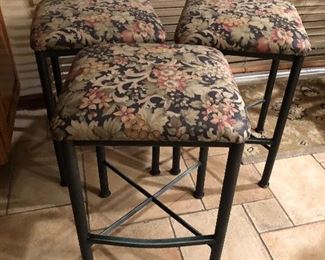 Set of 3 counter height stools