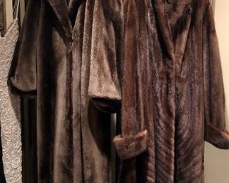 Full length mink coat, full length sheared mink coat