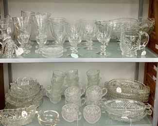 Tons of glassware ! Wine glasses, goblets, water glasses, punch cups, vintage glassware ( bar ware) aperitif glasses ... 