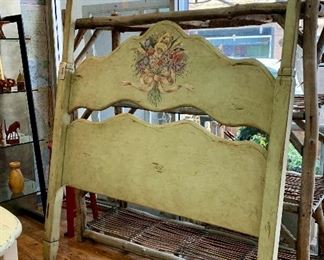Queen Canopy Bed
Custom Painted Wood