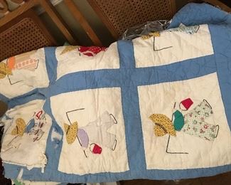 Child's quilt restoration project