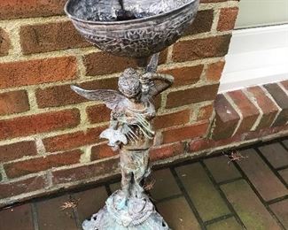 Cast metal yard / patio art