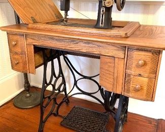 antique “New Companion” sewing machine