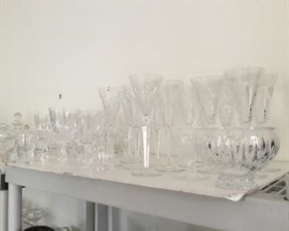 Waterford crystal champagne & glasses