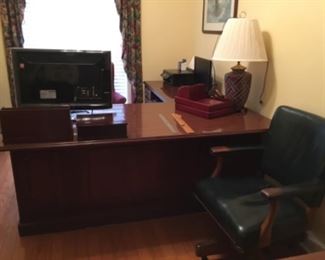 Executive desk corner