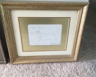 . . . a signed sketch by Punky Doorak