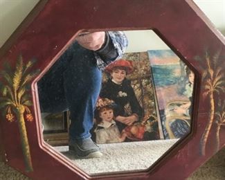 . . . disregard the painting and Skechers -- this is a mirror for sale!