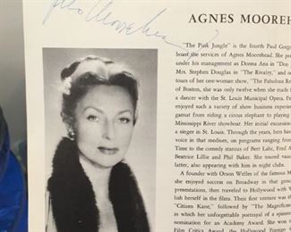 . . . an authentic Agnes Moorehead autograph -- ask your parents or grandparents about her! Can you say "Bewitched"!?