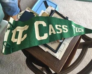 . . . a vintage Cass Tech banner