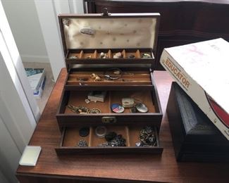 . . . one of two boxes of estate jewelry