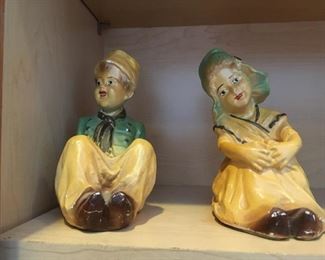 . . . a nice set of chalk ware pieces