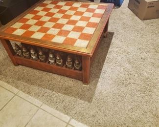 Funky chess coffee table 