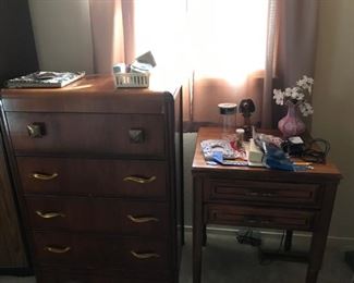 Antique dresser  ~  sewing machine each sold separately.