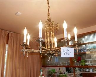 Vintage Mid Century Dining Room Chandelier